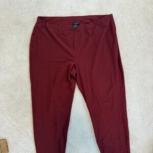 Eileen Fisher Burgundy Pant